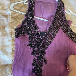 Anarkali with churidar and dupatta